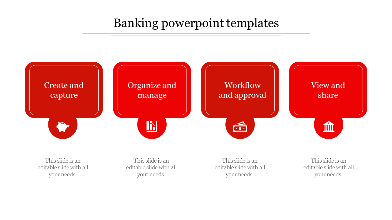 banking powerpoint templates-Red